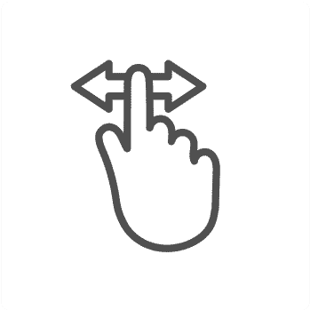 スワイプできます