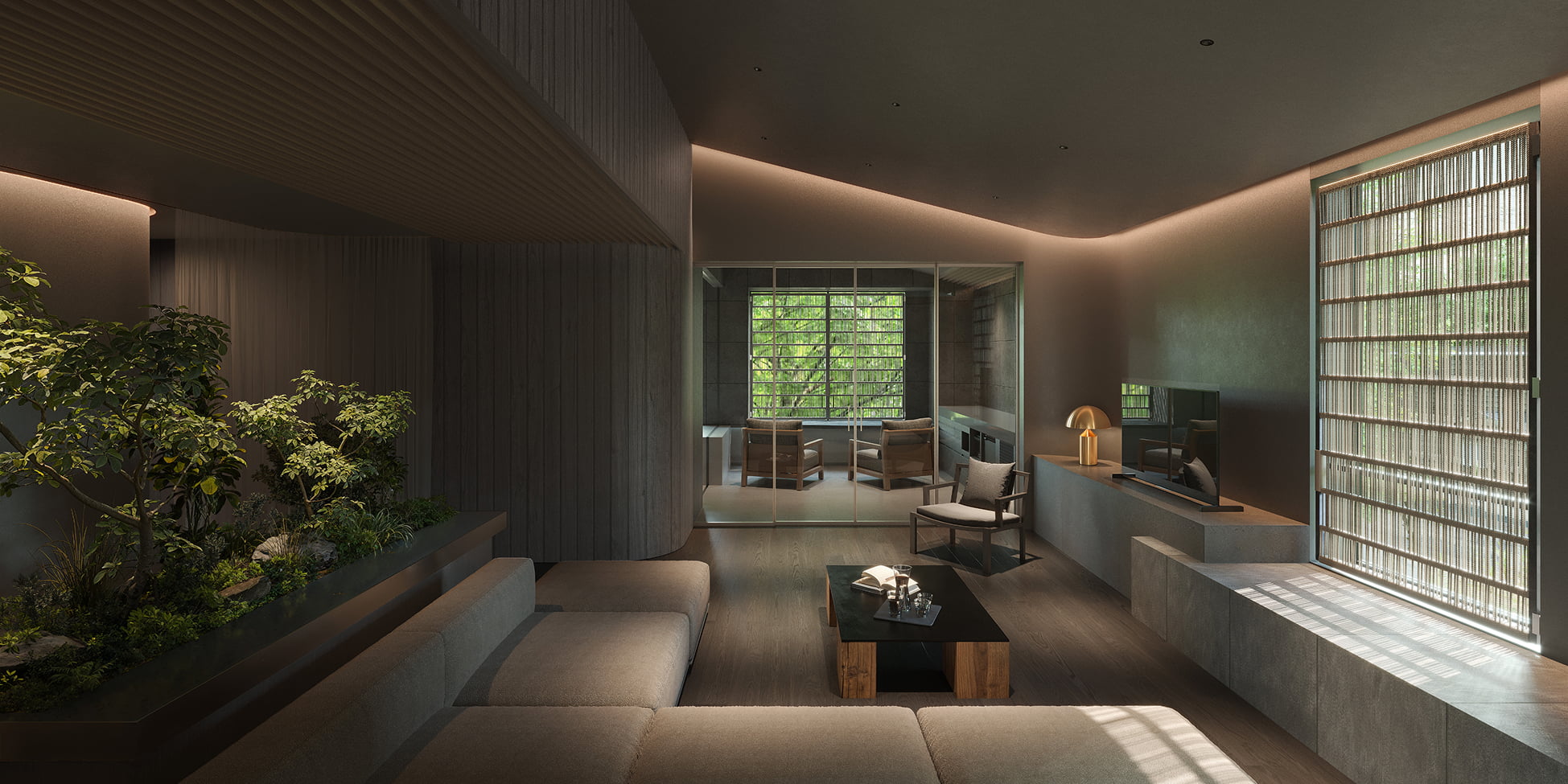 リビングルーム完成予想CG（F2タイプ）